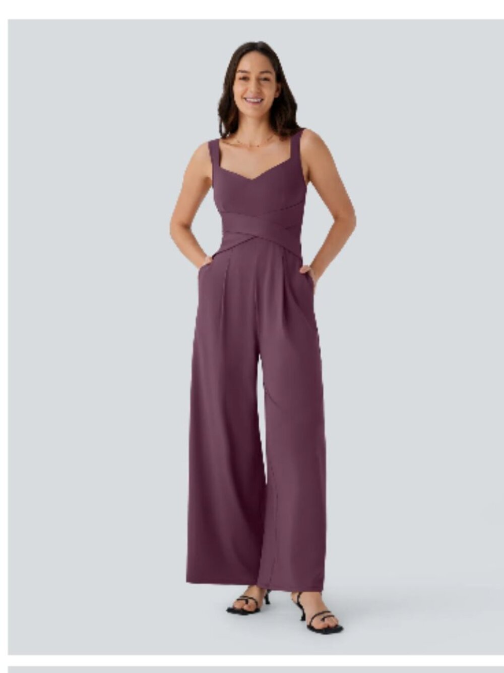HALARA U Back Sleeveless Casual Jumpsuit with Pockets Size XS NWT